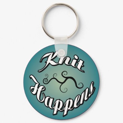 Knit Happens Keychain by Ganiggle