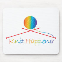 Knit Happens Mouse Pad
