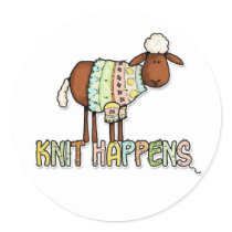 knit happens stickers by cfkaatje knit happens stickers