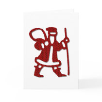 Knit Santa cards