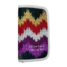 Knit Sweater Look Colorful Folio Planners