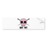 Knit Wit Bumper Sticker