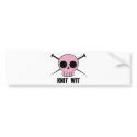 Knit Wit bumper stickers