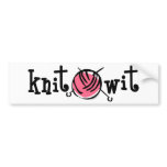 Knit Wit Bumper Stickers