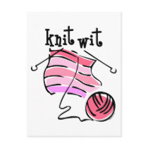 Knit Wit postcards by pinkinkart Knit Wit postcards