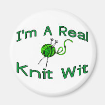 Knit Wit Refrigerator Magnet