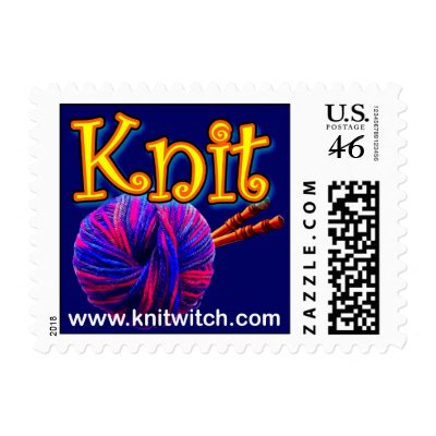Knit Witch Knitting Stamp by theknitwitch