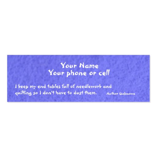 Knit with me contact card business card template (back side)