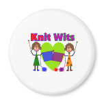 Knit Wits--Two Lady Knitters magnets