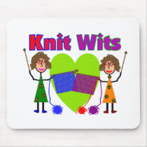 Knit Wits--Two Lady Knitters mousepads