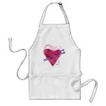 kniting heart apron