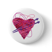kniting pink heart