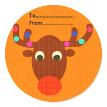 Knitted Rudolph stickers by Eddy_G Knitted Rudolph stickers