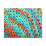 Knitted Yarn in Bright Colors Postcard