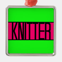 Knitter Christmas Ornament