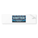 Knitter Marquee bumper stickers