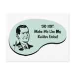 Knitter Voice Postcard