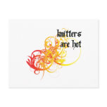 Knitters Are Hot Post Card