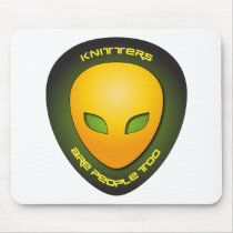 Knitters Are People Too mousepads