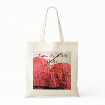 Knitters Do It With Needles Tote Bag