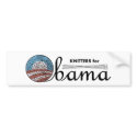 Knitters for Obama Bumper Sticker #1 bumper stickers
