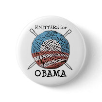Knitters for Obama Button #2 by ObamaKnitter Knitters for Obama Button #2