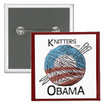 Knitters for Obama Button #3