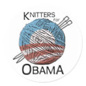 Knitters for Obama Stickers #1