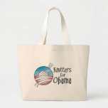 Knitters for Obama, Tote Canvas Bag