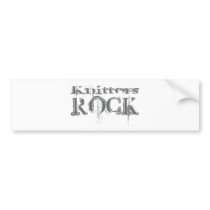 Knitters Rock bumper stickers
