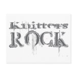 Knitters Rock Postcard