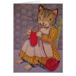 Knittin' Kitten Card