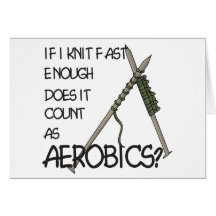 Knitting Aerobics Cards