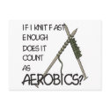 Knitting Aerobics postcards