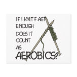 Knitting Aerobics Postcard