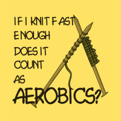 Knitting Aerobics shirt