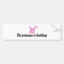 Knitting Bumper Sticker