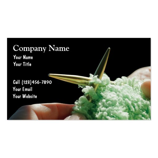 Knitting Business Cards