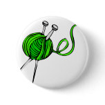Knitting Pinback Buttons