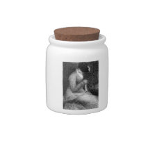 Knitting by Georges Seurat Candy Dishes