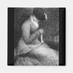 Knitting by Georges Seurat Refrigerator Magnets