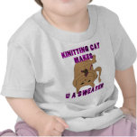 Knitting Cat Makes U A Sweater T-shirts