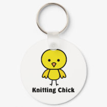 Knitting Chick keychains