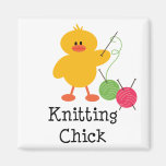 Knitting Chick Magnet