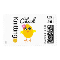 Knitting Chick postage by chicktshirts Knitting Chick postage