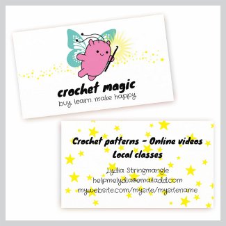 knitting fairy cute monster flying ball of yarn... profilecard