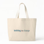 Knitting for change, tote bags