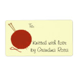 Knitting Gift Avery Label Tag