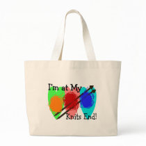 Knitting Gifts for Knitters "I'm at my Knits End" bags by gailg1957 Knitting Gifts for Knitters "I'm at my Knits End" bags