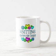 Knitting Happiness Coffee Mugs